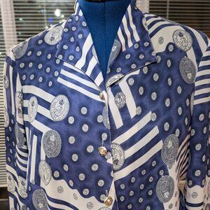 Vintage blouse with tie up front